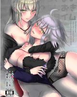 【エロ同人誌】(C94) 猿轡と目隠しの状態で拘束されたジャンヌオルタ…搾乳機で母乳を絞り出されながら放置プレイを喰らうｗｗｗ【mozuku:おうさまのおしおきタイム 】