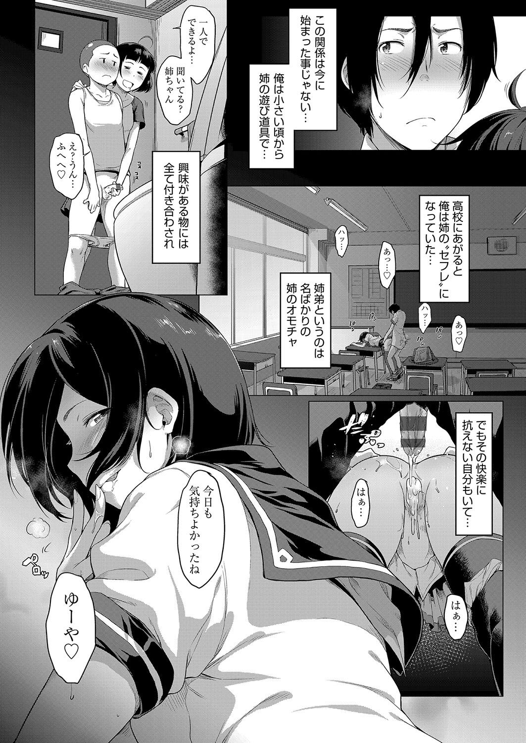 【エロ漫画】仕事をクビになり職探しもせずに弟の家に居候して毎日オナニー三昧の淫乱ドスケベな巨乳の姉…弟の家に居候させてもらう代わりに自慢のドスケベボディで弟にご奉仕し生ハメ中出しセックス【ばーるん：姉とオモチャ】