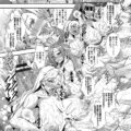 【エロ漫画】家族でやっている銭湯が朝は普通の営業で夜になると常連さん達の性処理をしてあげる淫乱未亡人妻…ご奉仕フェラをして口内射精で大量の精子を飲まされると生ハメセックスで乱交パーティーしまくる【三船誠二郎：行列が出来る下町特殊浴場】